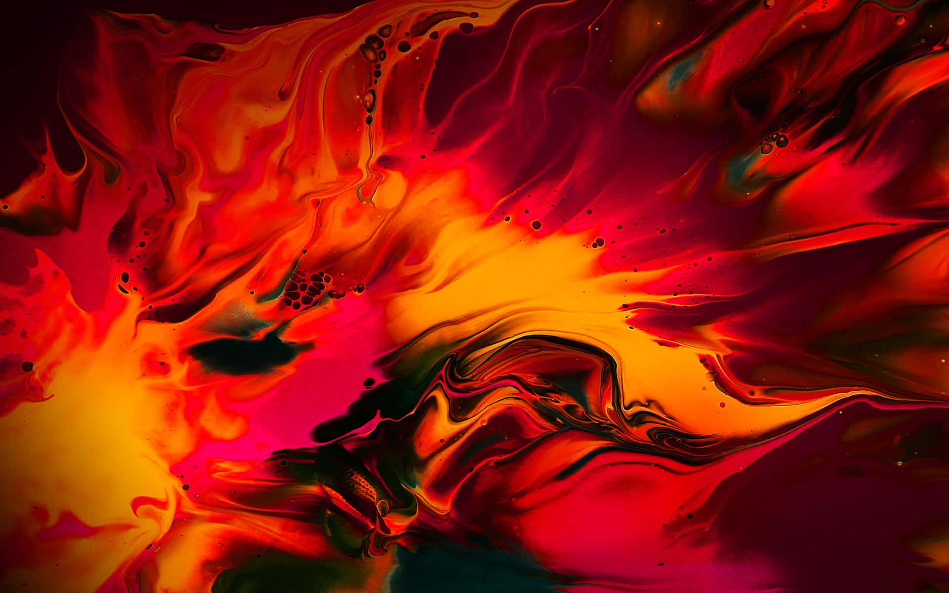 Standard Red And Orange Abstract Wallpaper