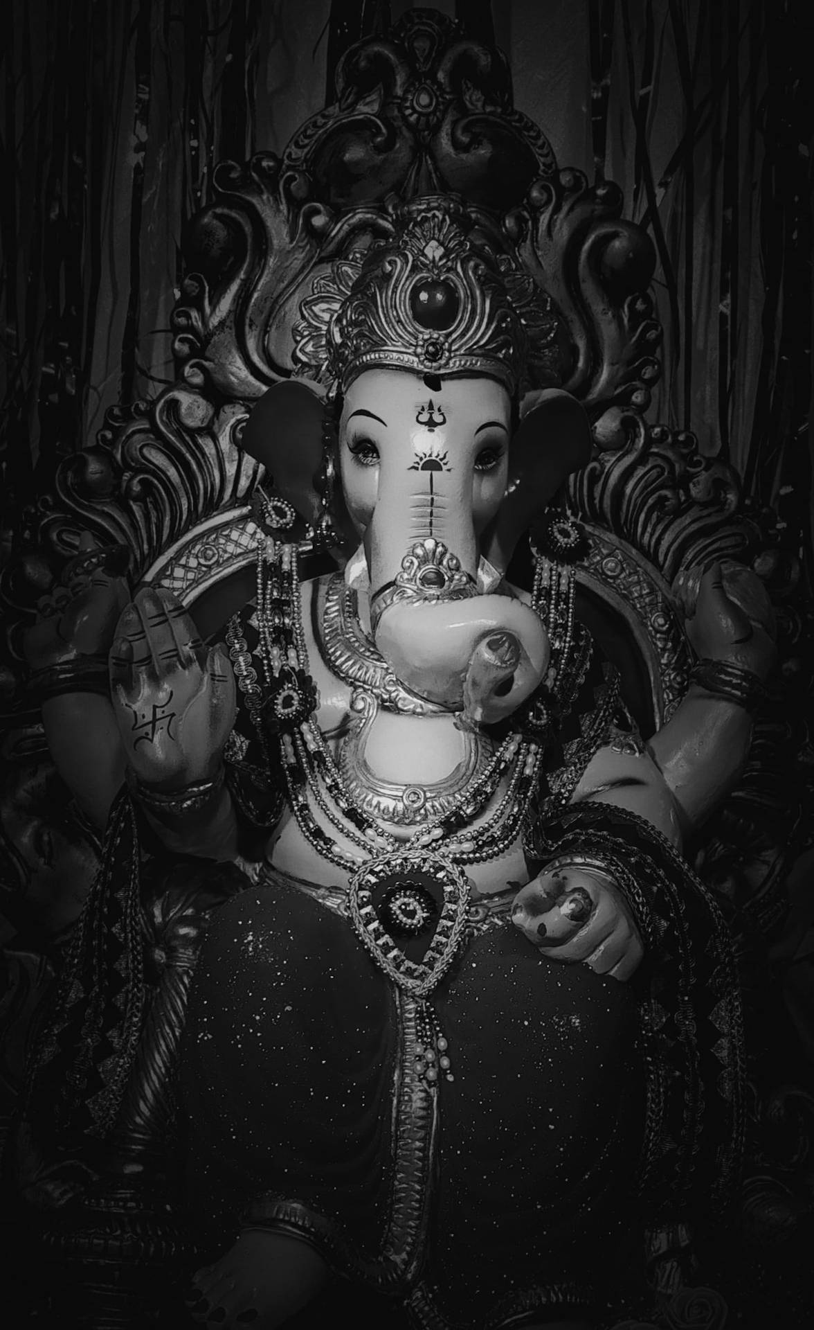 Statua Di Ganesh In Piedi Iphone Sfondo