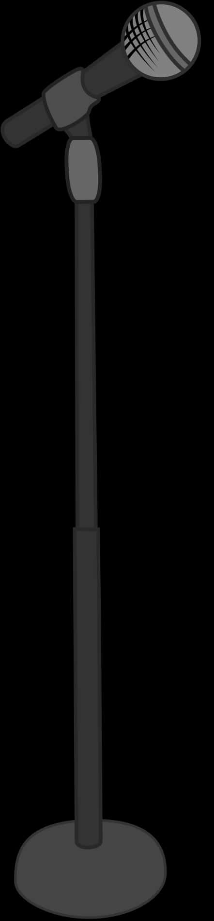 Standing Microphone Graphic PNG
