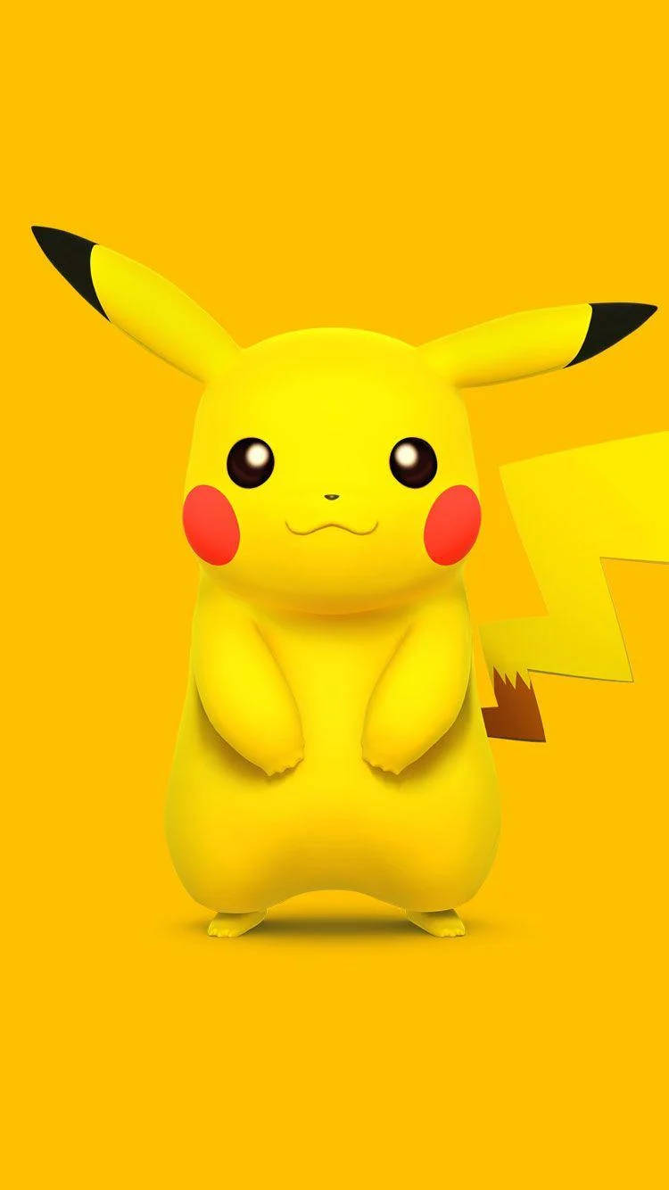 Standing Pikachu iPhone Wallpaper