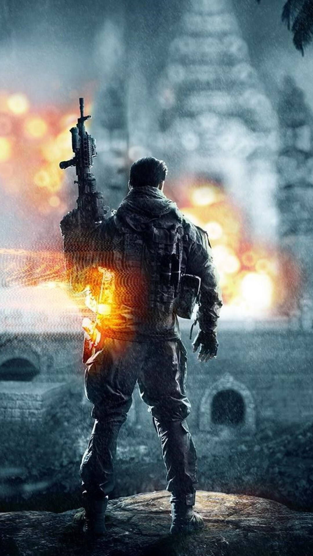 Standing Sergeant In Battlefield 4 Phone Wallpaper