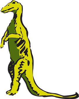 Standing_ Tyrannosaurus_ Rex_ Cartoon_ Vector PNG