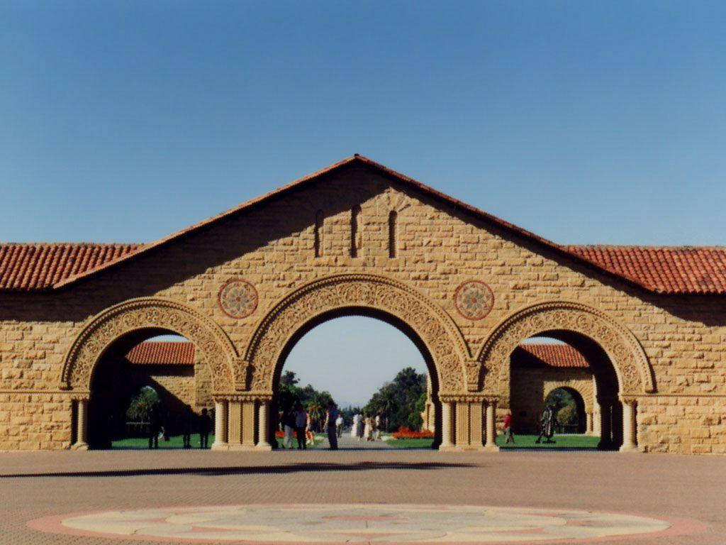 Stanford University Arch Structure Wallpaper