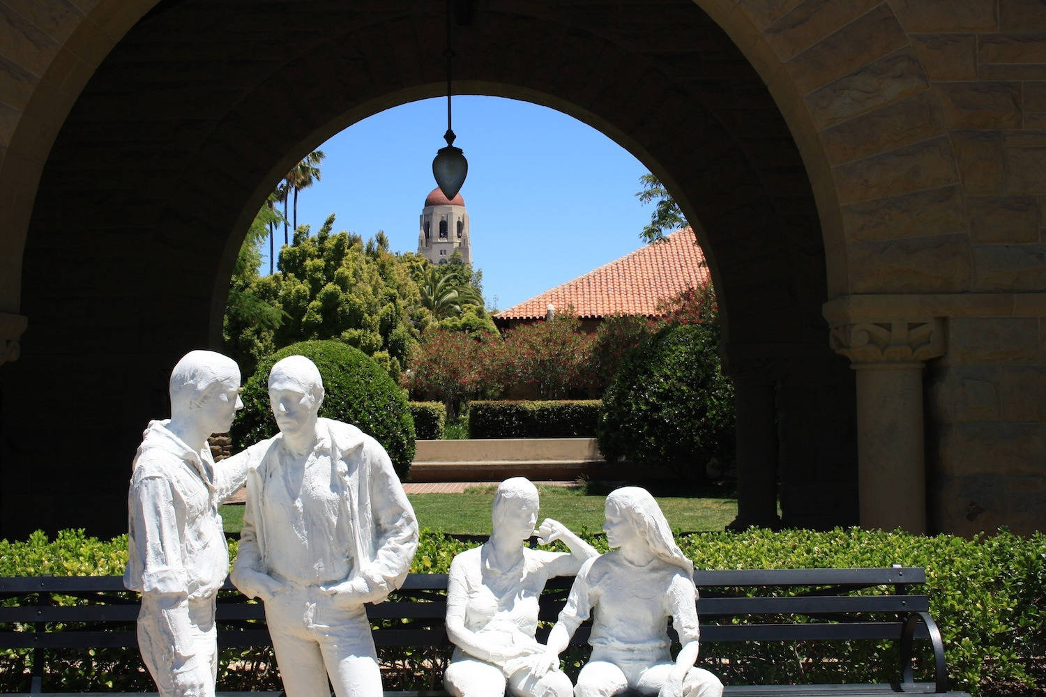 Estatuasde La Liberación Gay De La Universidad De Stanford Fondo de pantalla