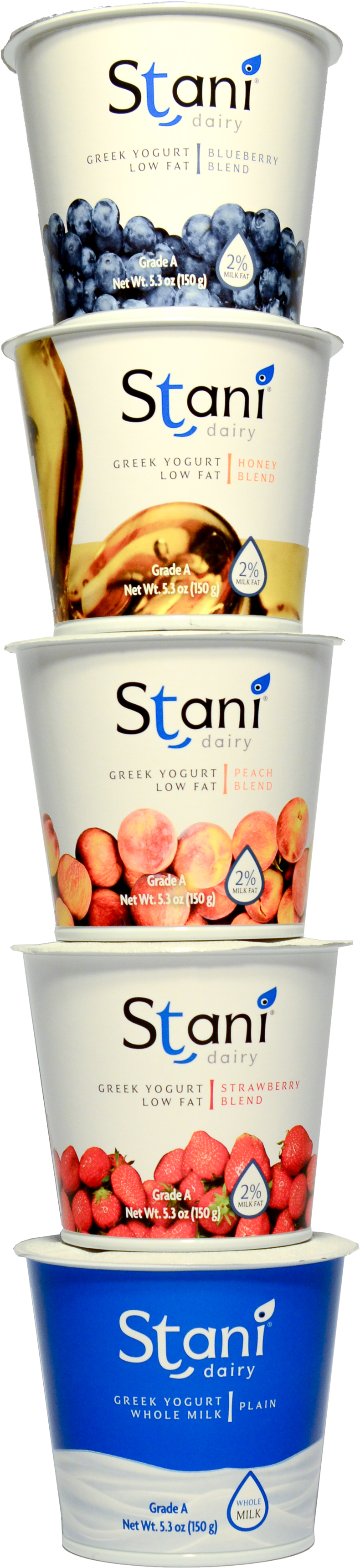 Stani Greek Yogurt Variety Stack PNG