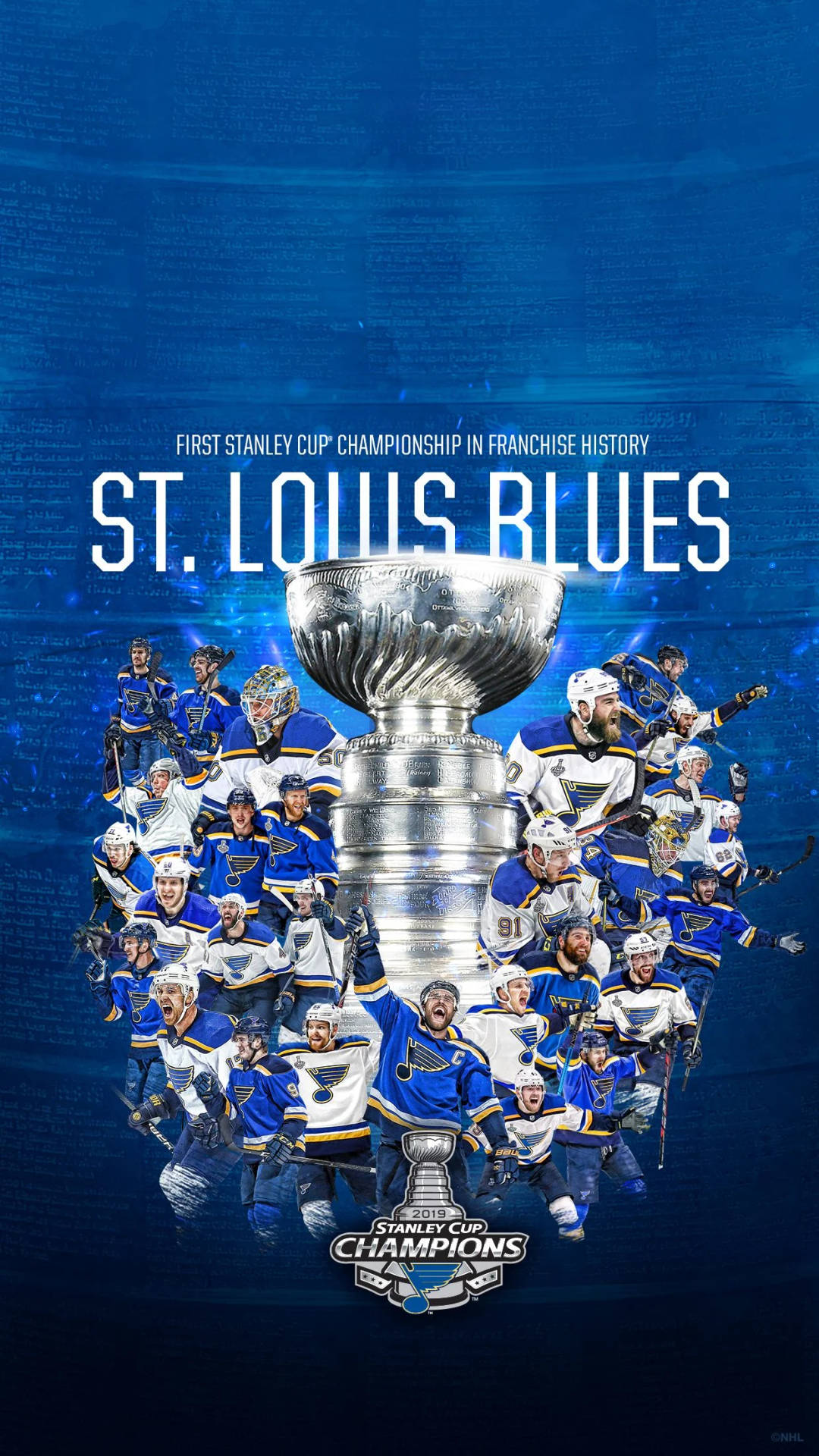 St. Louis Blues 2019 Stanley Cup Champions Celebration Signature Rink
