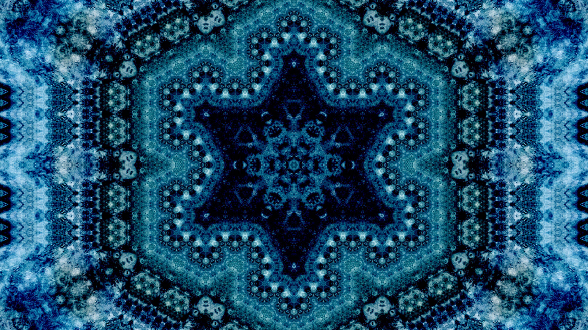 Star Abstraction Symmetrical Pattern Wallpaper