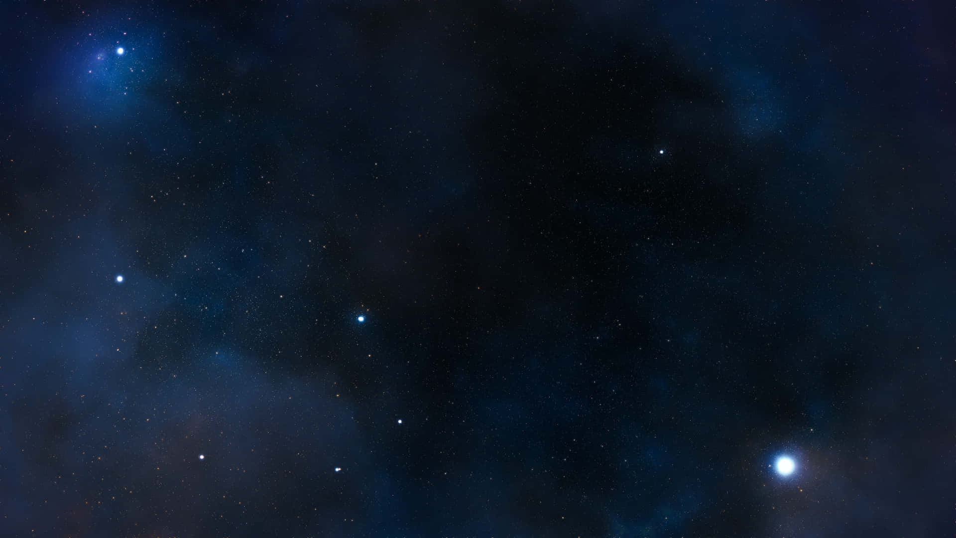 Enblå Rum-scene Med Stjerner Og Tåger I Galakserne.