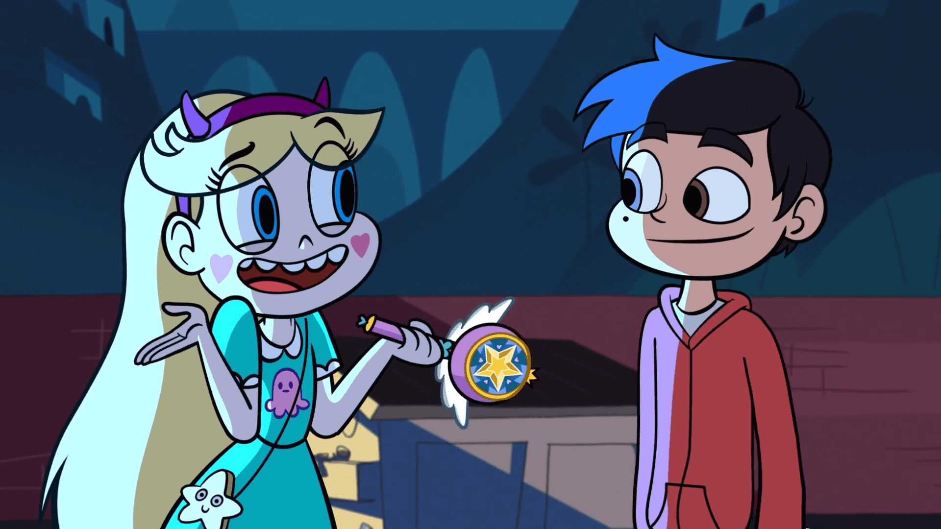 Star Butterfly And Marco Diaz Exploring A Magical Realm