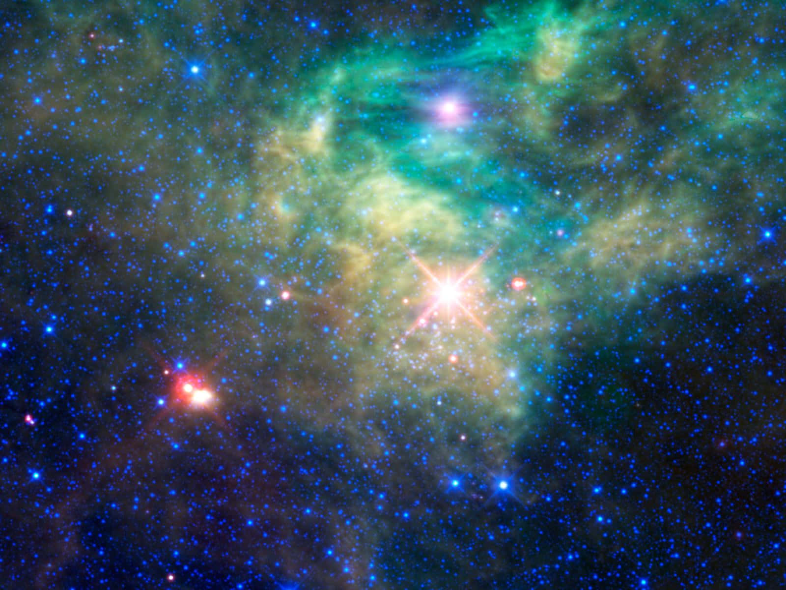 Caption: Stunning Star Cluster in Deep Space Wallpaper