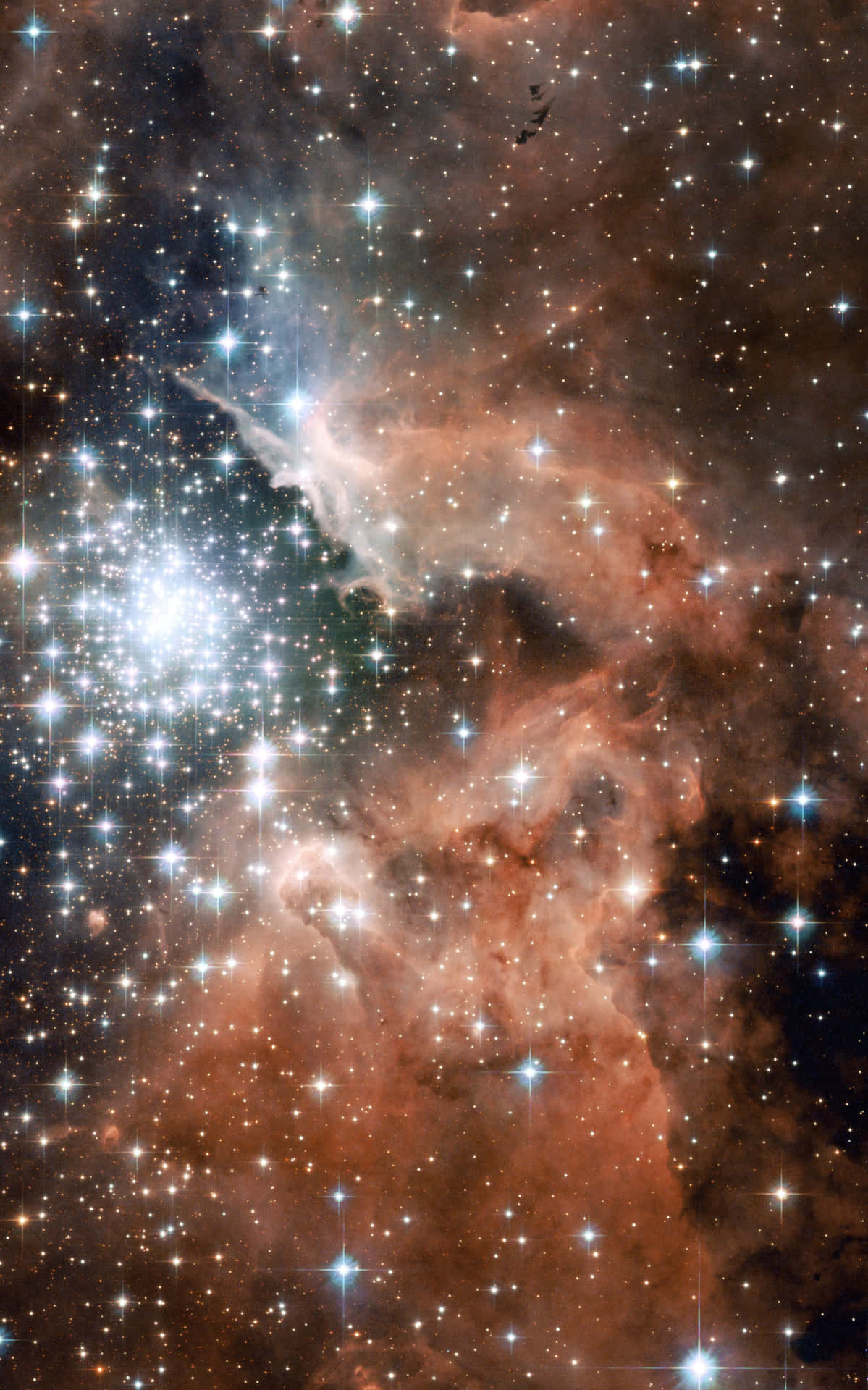 Enchanting view of Star Cluster Wallpaper