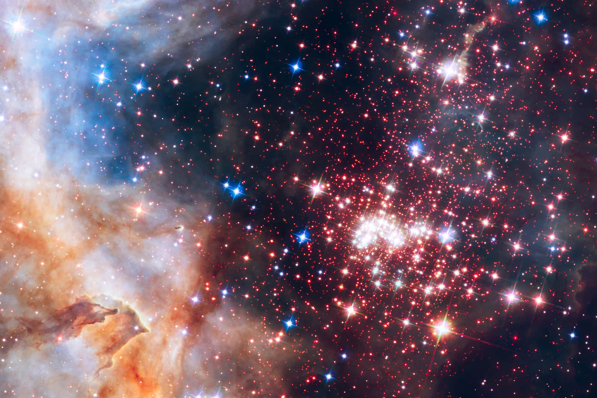 Enchanting Star Cluster in the Cosmos Wallpaper