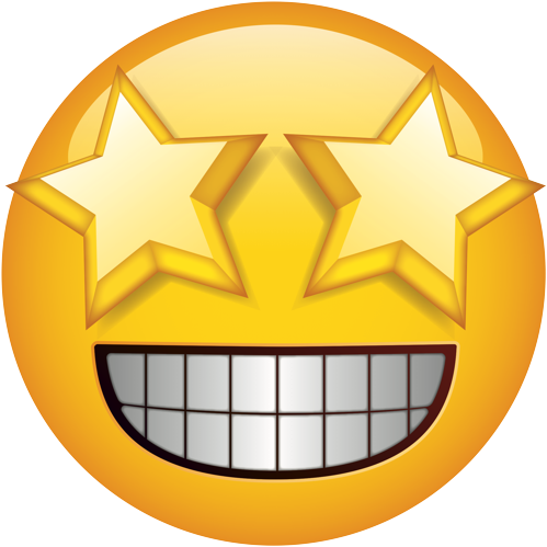 Star Eyes Smiling Emoji.png PNG
