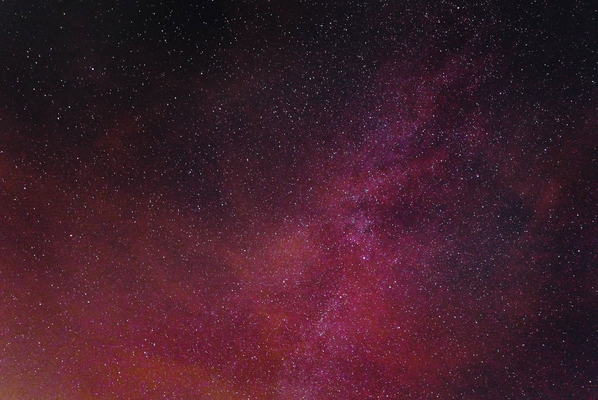 Star Filled Pink Galaxy Background