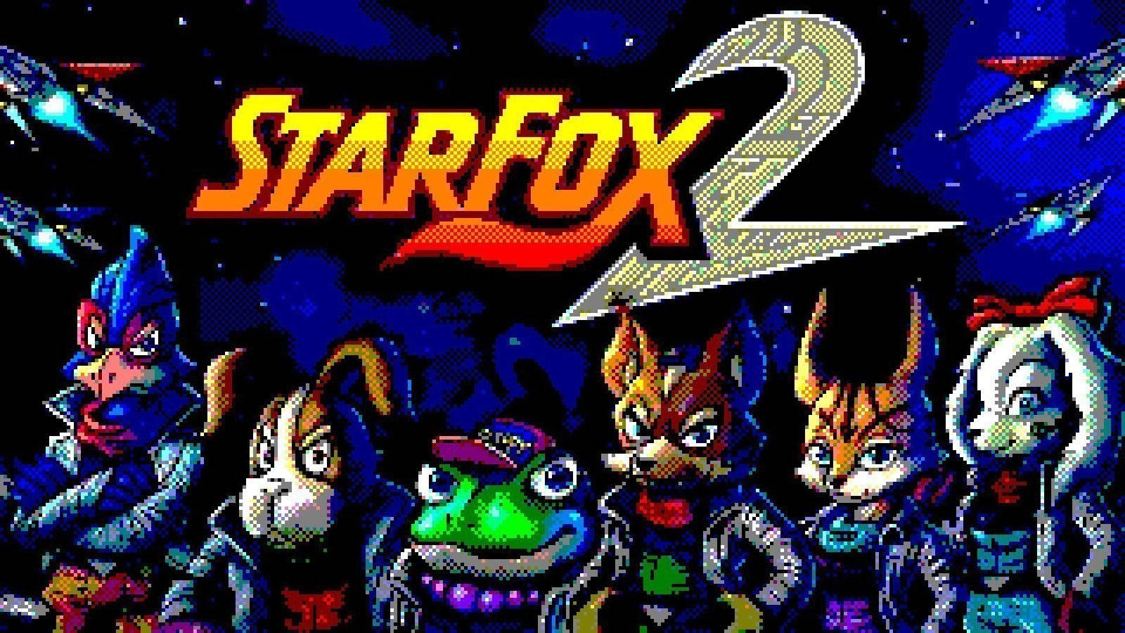 Starfox 2 Charaktere Pixel Art Wallpaper