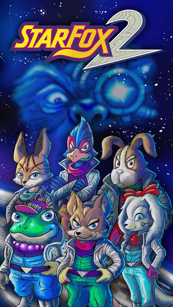 Star Fox 2 Comic Book Style Characters Wallpaper