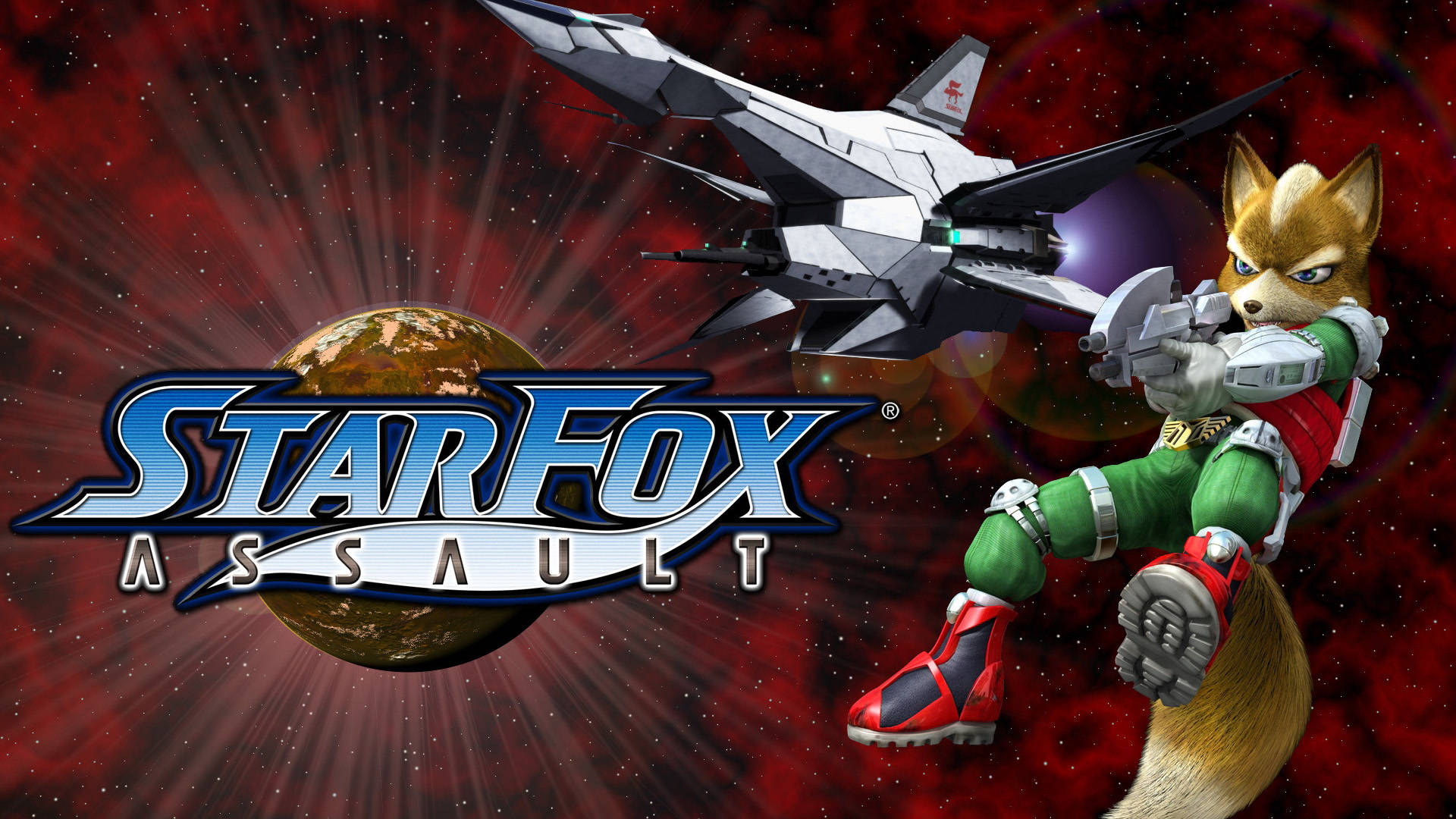Star Fox Assault Fox Mccloud In Space Wallpaper
