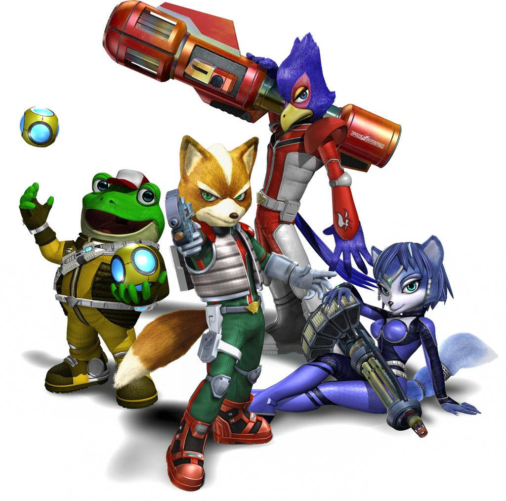 Star Fox Characters On White Background Wallpaper