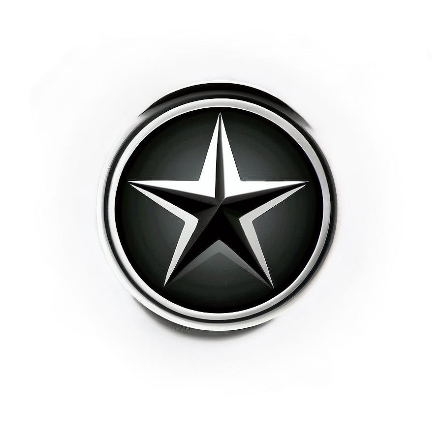 Star Inside Circle Symbol Png Uxp47 PNG