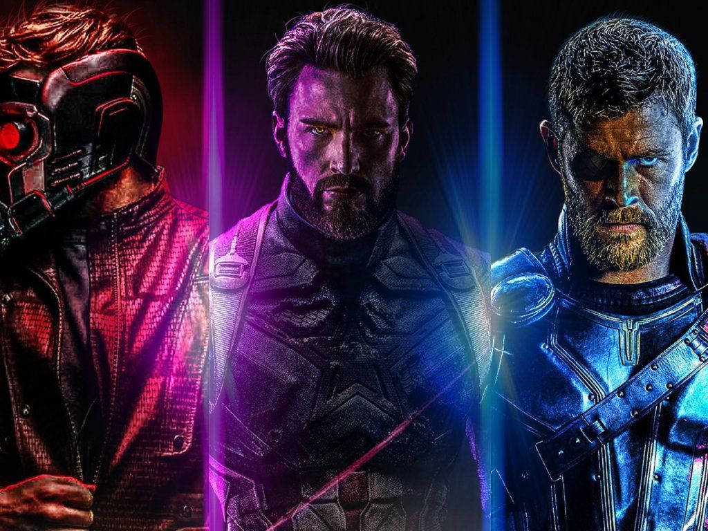 Image  Thor joins forces with Star-Lord and Captain America Wallpaper