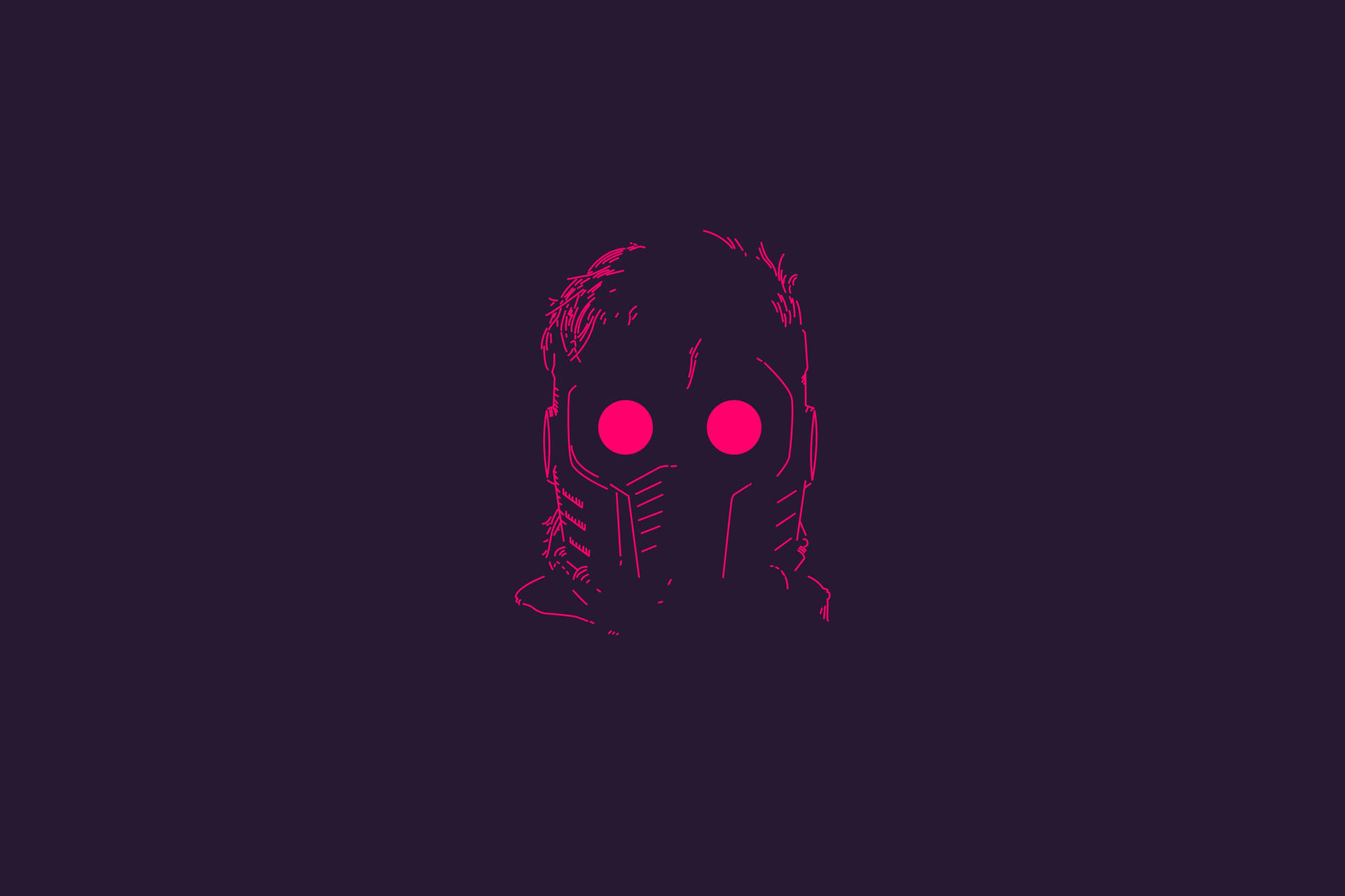 Star Lord Pink Outline Background
