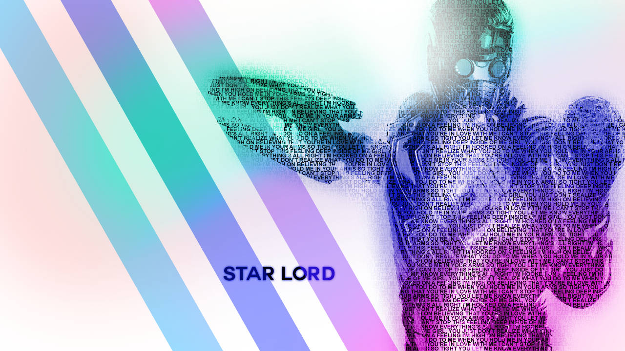 Star Lord Typography Art Background