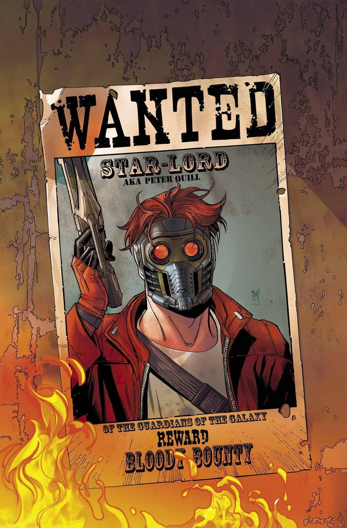 Star Lord Wanted Poster Background
