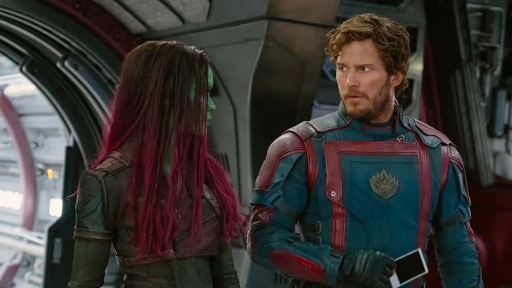 Star Lordand Gamora Guardians Of The Galaxy3 Wallpaper