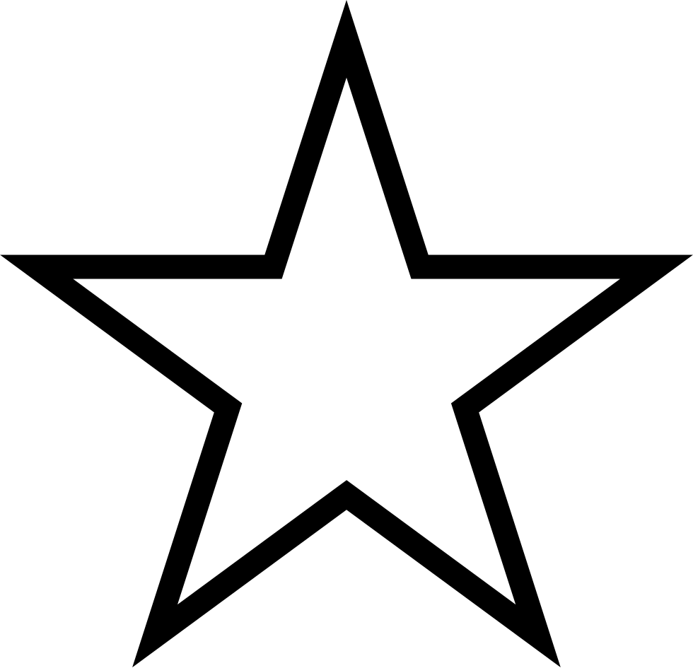 Star Outline Graphic PNG