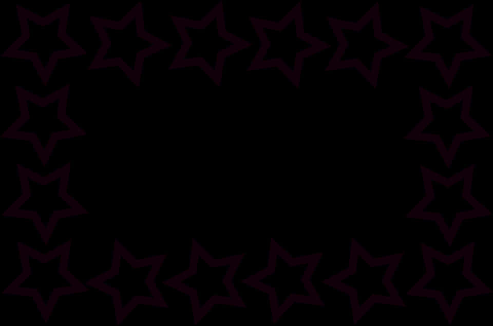 Star Patterned Border Background PNG