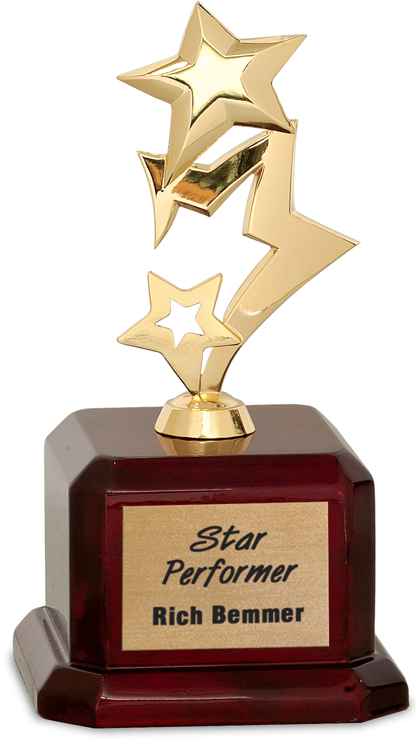 Star Performer Award Trophy PNG