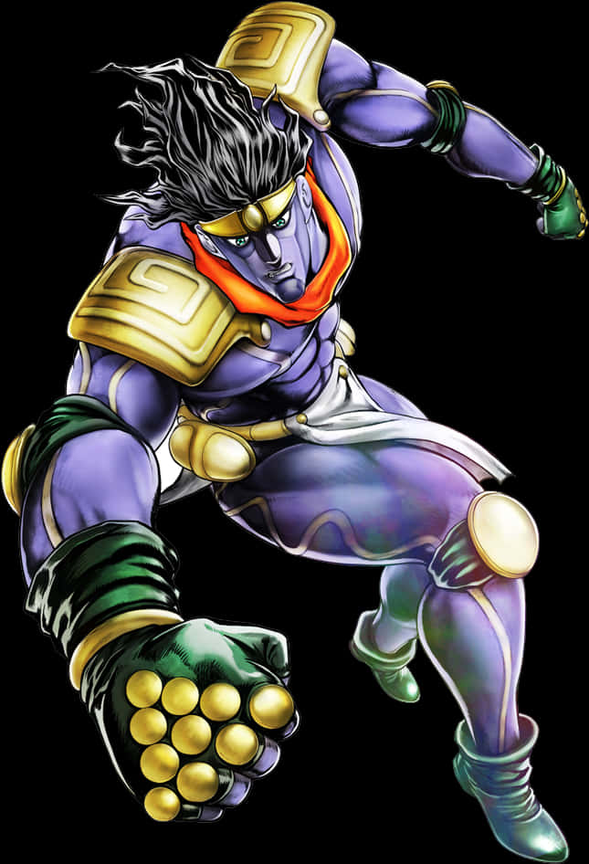 Star Platinum Power Pose PNG