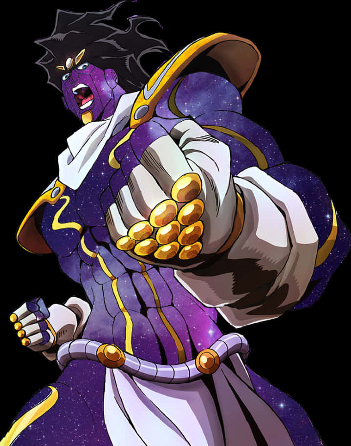 Star Platinum Power Pose PNG