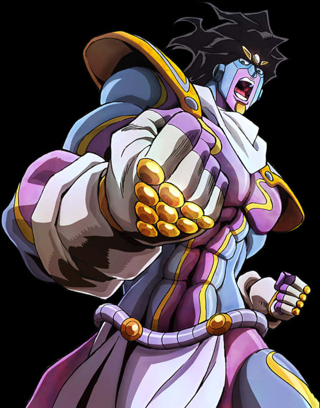 Star Platinum Power Pose PNG