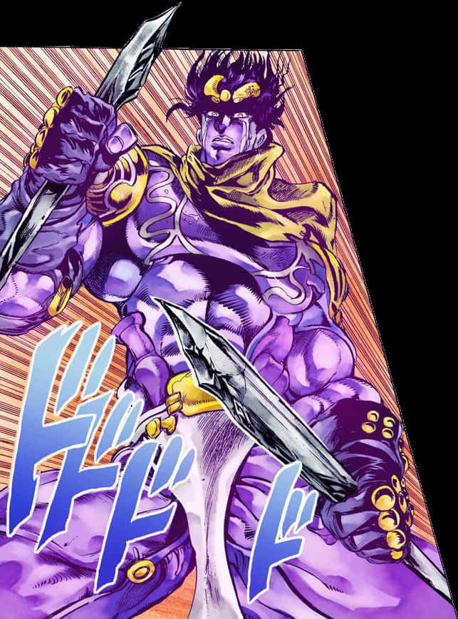 Star Platinum Power Pose PNG