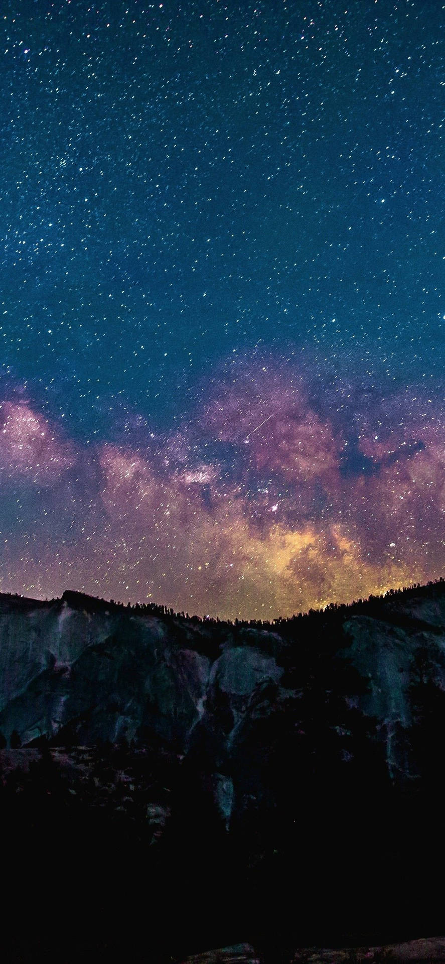 Stars Purple Sky Space Wallpaper