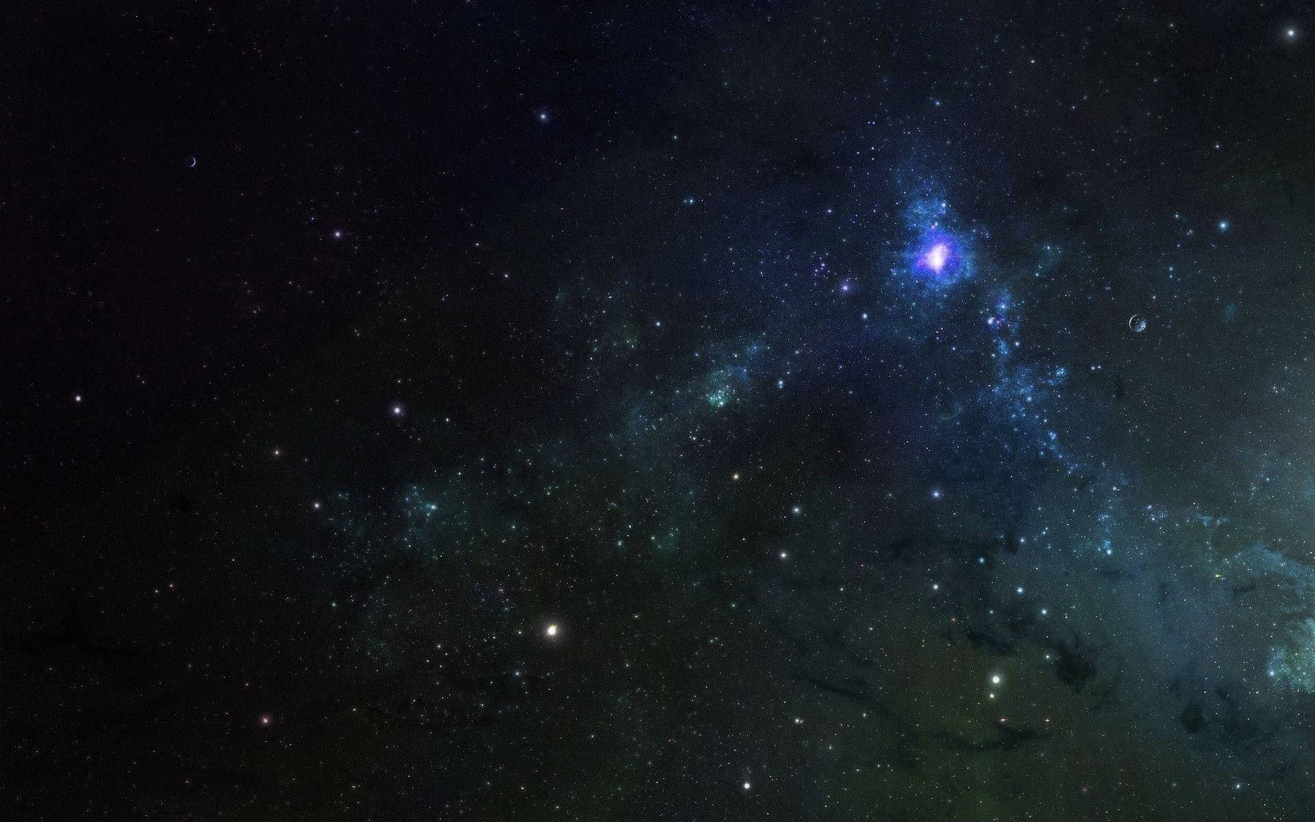 Purple Star Space Wallpaper