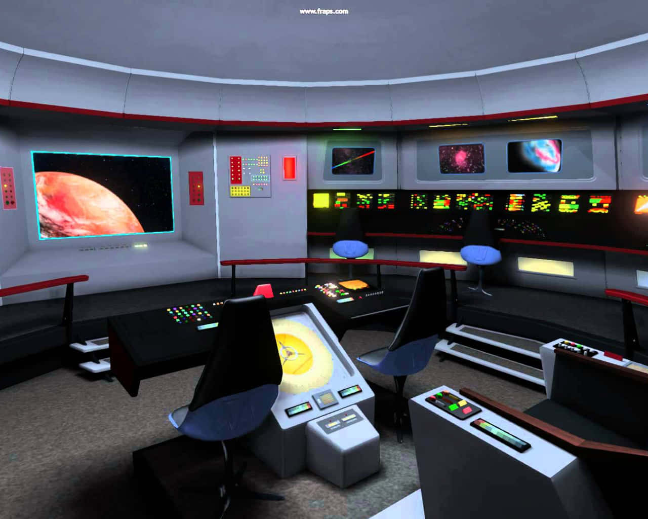 Science Fiction Star Trek Enterprise Bridge Interior Wallpaper