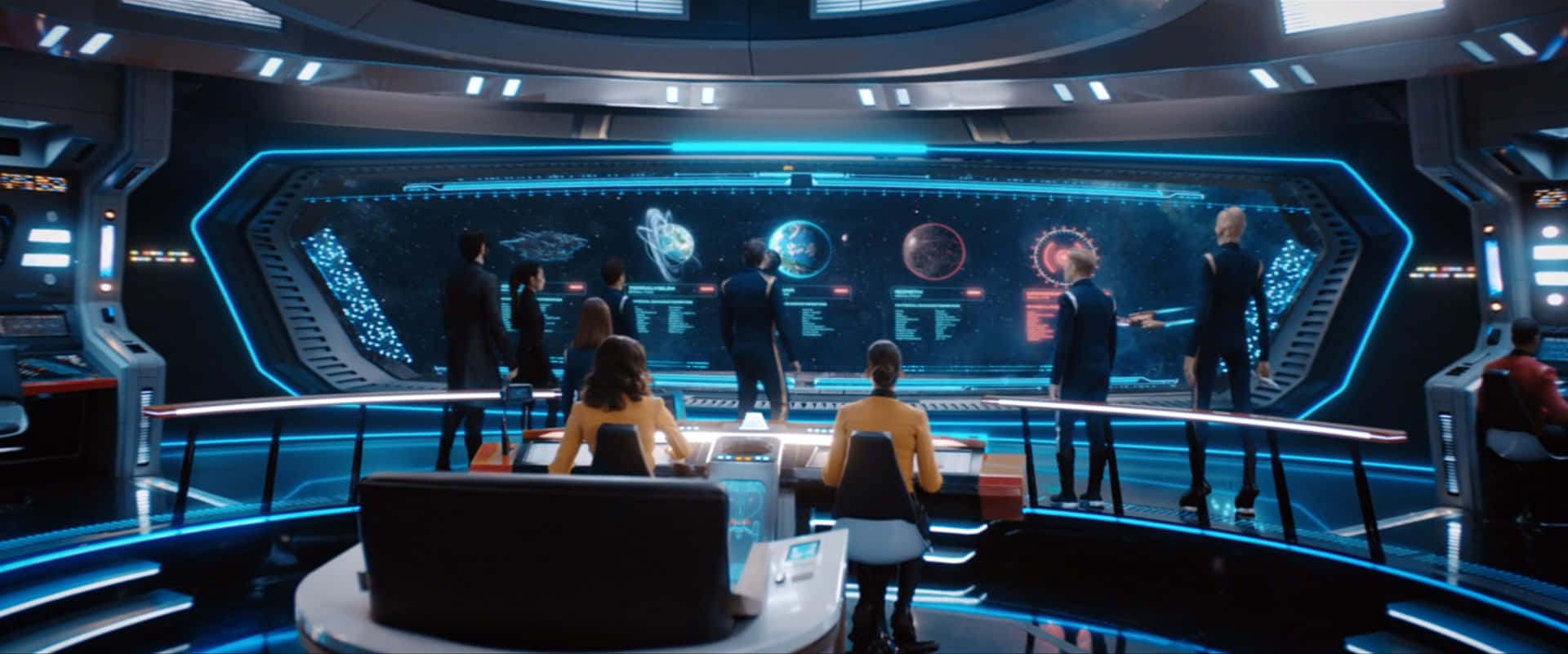 Star Trek Enterprise Bridge Discovery Screen Still Shot Wallpaper