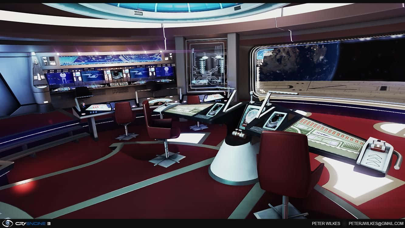Star Trek Enterprise Bridge Background