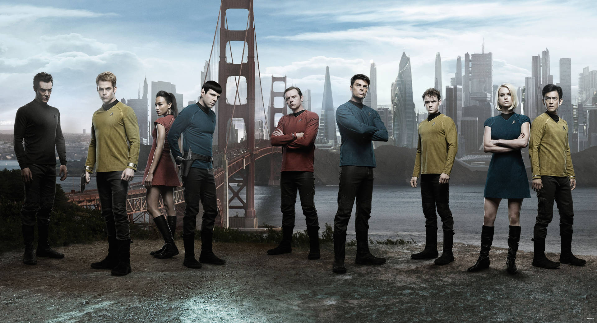 Star Trek Into Darkness Group Photograph Wallpaper
