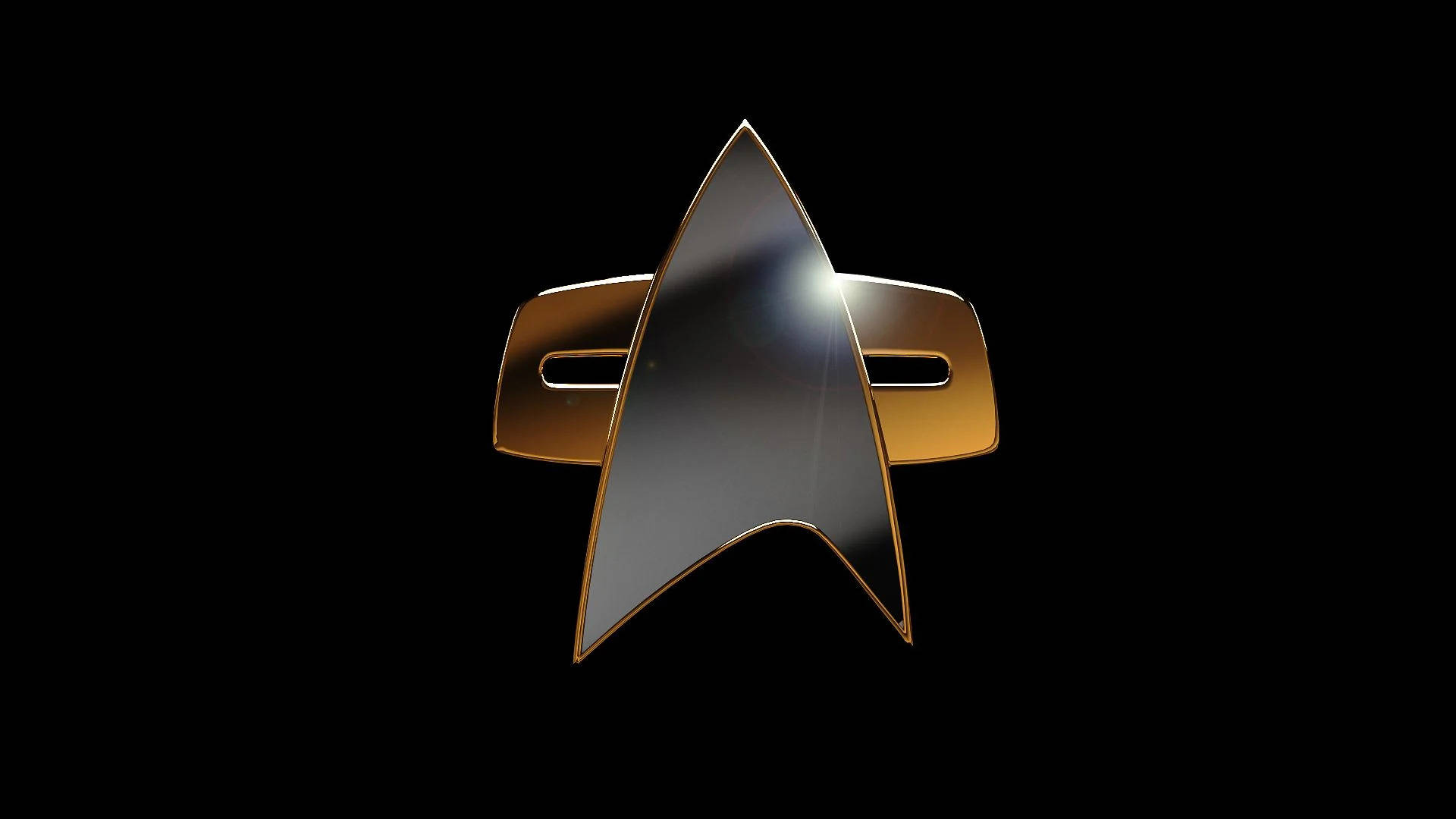 Star Trek Iphone Communicator Badge Wallpaper