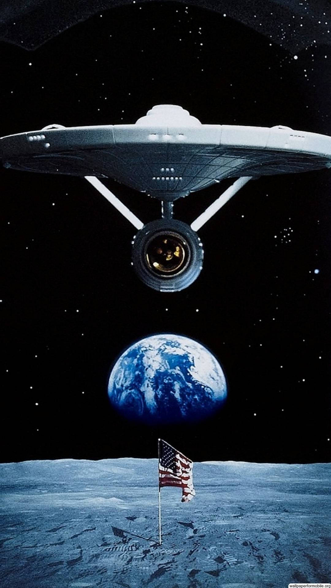 Star Trek Iphone Usa Flag Background
