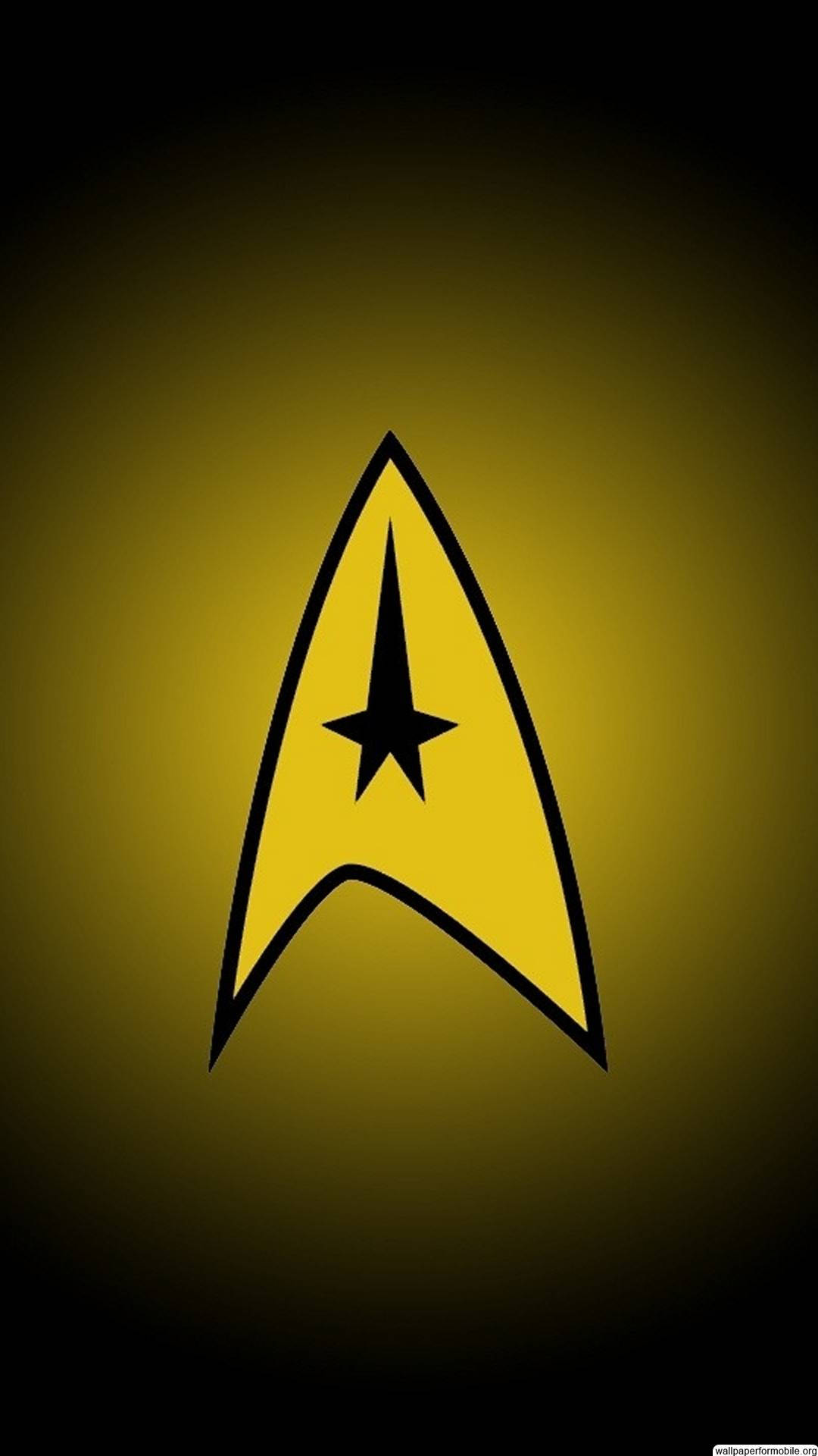 Star Trek Iphone Yellow Insignia Background