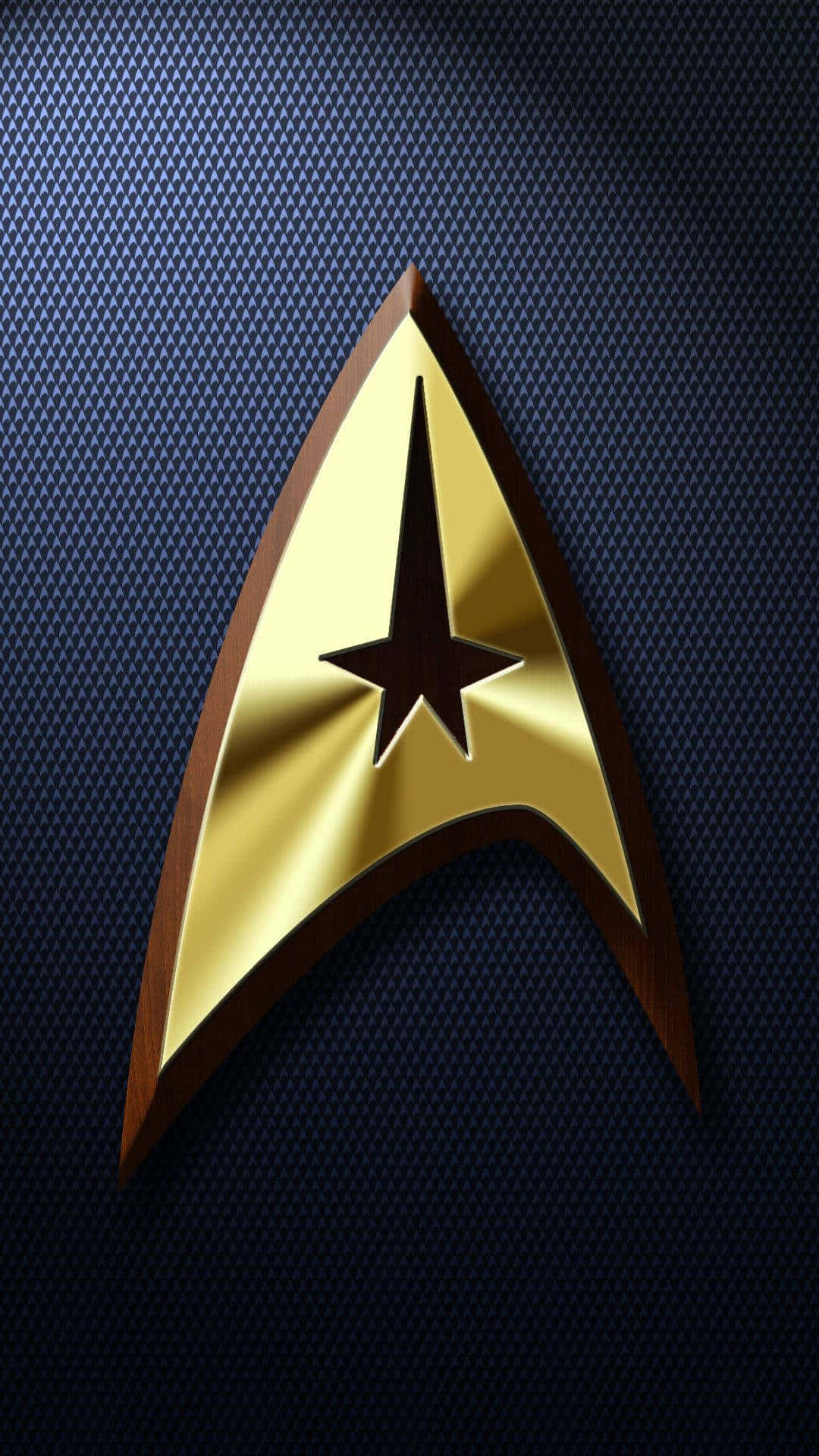 Star Trek Phone Gold Insignia Background