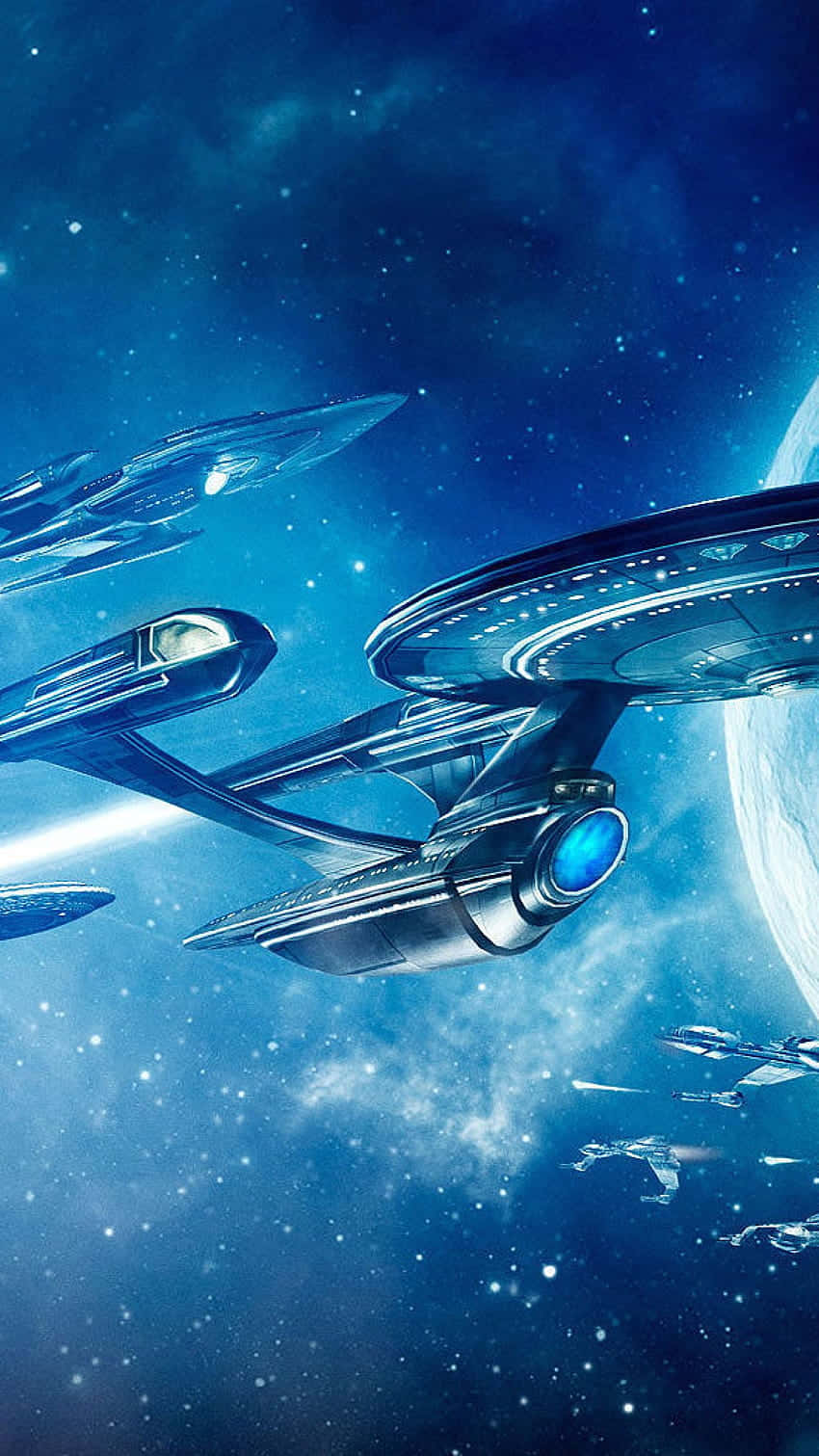 Star Trek Phone Spaceships Wallpaper