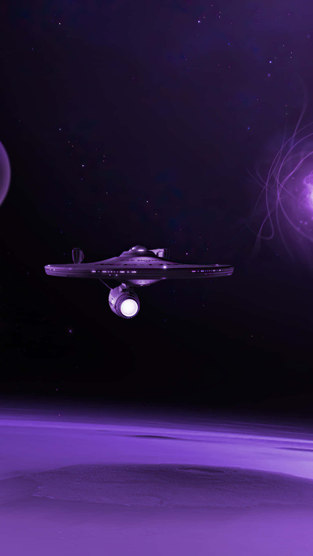 Star Trek Phone Violet Planet Wallpaper