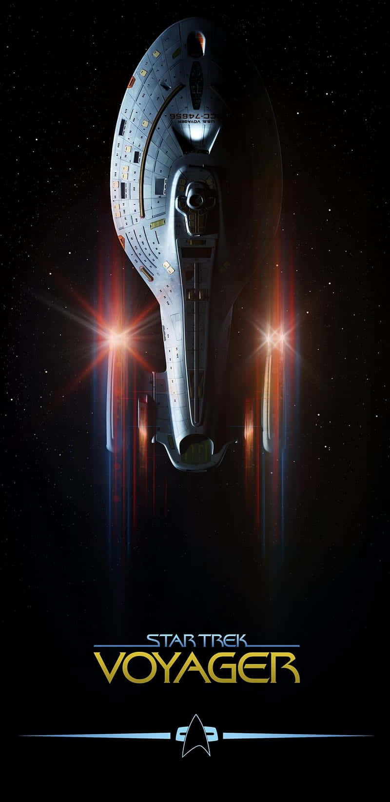 Star Trek Phone Voyager Poster Background