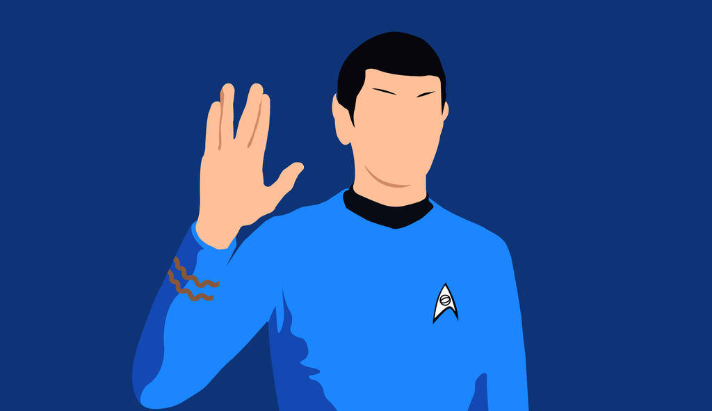 Star Trek Spock Faceless Vector Wallpaper