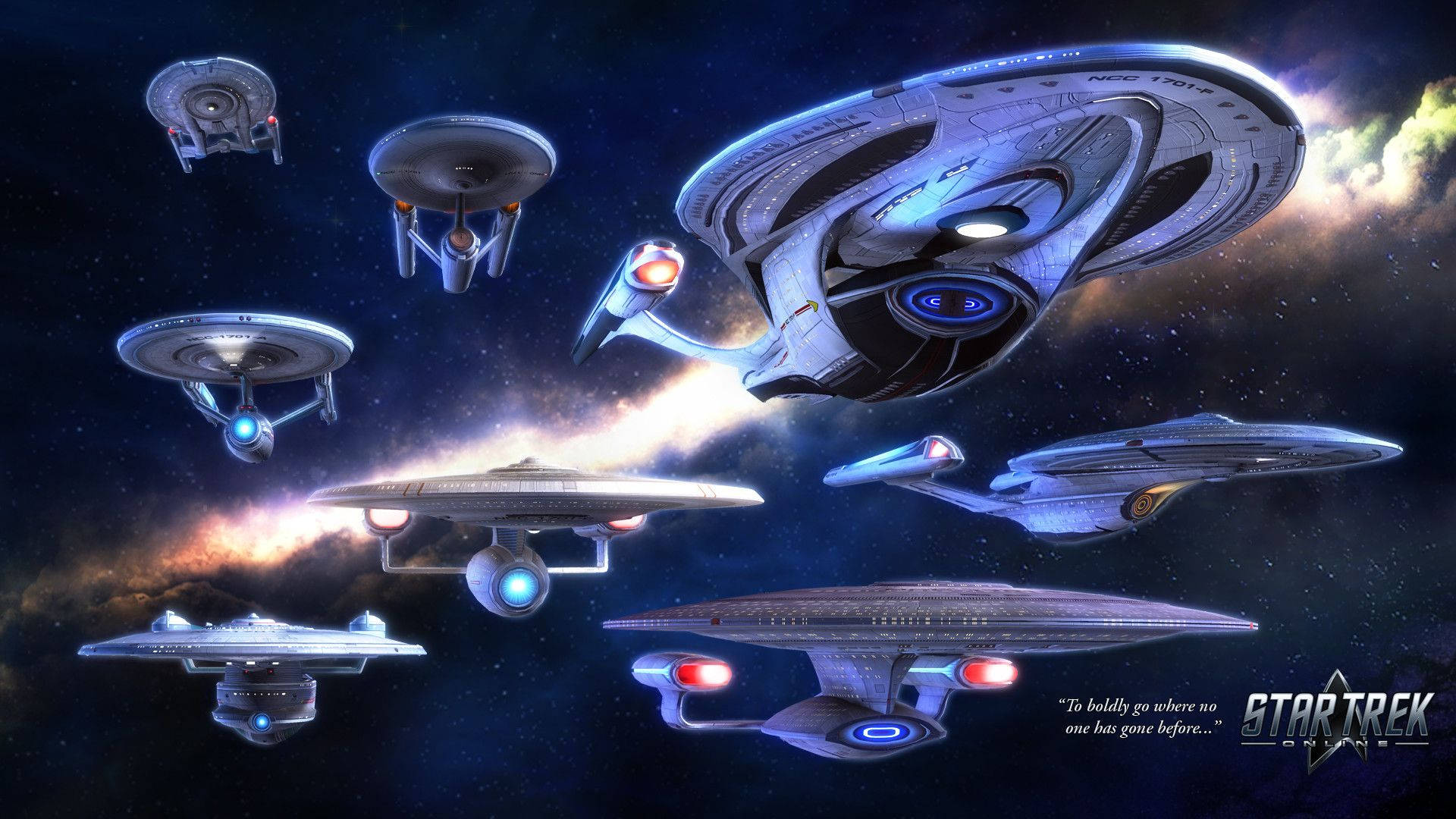 Star Trek Starship Line-up Star Trek Online Wallpaper
